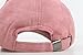JOOWEN 6 Panel Faux Suede Leather Classic Adjustable Baseball Cap (Dark Pink)