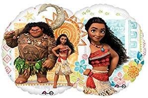 Quali Moana Double Sided Luau Party Mylar Foil Balloon Decoration Favor 3PC - 18in …