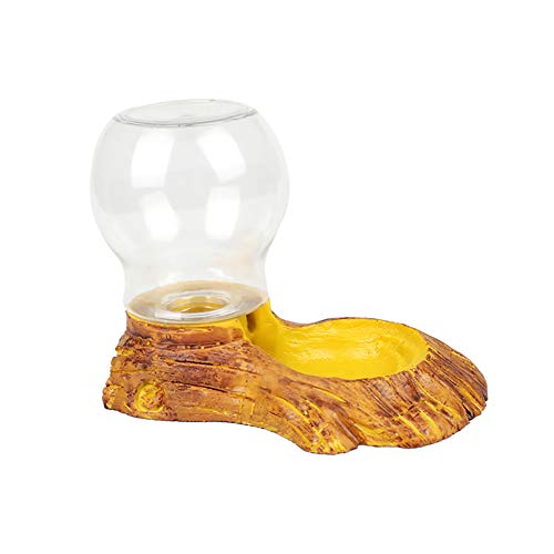 YaptheS Reptile Automatic Water Feeder Vivarium Landscaping Decor Amphibian Tortoise Food Basin Lizard Water Feeder