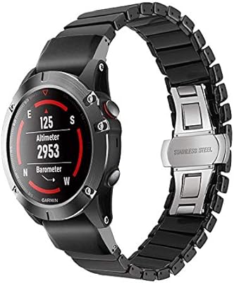 TRUMiRR Fenix 5X Correa de Reloj, 26mm Correa de Reloj de cerámica ...
