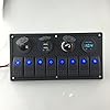 IztossDigital-Voltmeter12V-power-Socket-Double-USB-Power-Charger-Adapter-ABS-Flush-Mount-blue-8-gang-rocker-switch-Panel-for-RV-Car-Boat