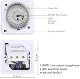 HBN 24 Hour Indoor Immersion Heater Timer Switch 16 Amps with Waterproof Cover view 4