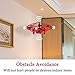 WEW Drones for Kids, 6 Magical Sensors Flying Toys Mini Drone, Hand Operated Drone Helicopter Induction, UFO Drone Gifts for Kids, Easy Indoor Toy Drone for Boys and Girls - Red