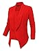 LE3NO Womens Textured Fitted Open Blazer Jacket