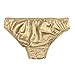 100% Natural Silk Women's Low Rise Panties with Lace[USL,Beige]