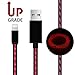 iPhone Cable,AoLiPlus Flashing Visible Flowing LED Lightning to USB Cable 8-Pin Data Sync Cord for iPhone 7/7 Plus/ 6/ 6 Plus/ 6s/ 6s Plus /5/5s/SE iPad/iPod/Beats Pill+ and More,0.90M(Red)