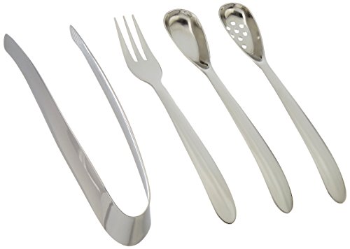 Norpro Polished 4 Piece Hors D'oeuvre Utensil Set, Stainless Steel