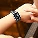 Mkeke Compatible Apple Watch Band 42mm Genuine Leather iWatch Bands 42mm Black