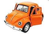 Vidatoy 1:38 Diecast Pull-Back Racers Play Vehicle Let Go Car Toy-Orange