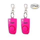 Personal Security Alarm [2 Pack] - 130dB Loud Emergency Alarm with Backup Whistle for Children, Girls, Ladies and Elder People