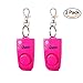 Personal Security Alarm [2 Pack] - 130dB Loud Emergency Alarm with Backup Whistle for Children, Girls, Ladies and Elder People