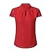 Pocciol Women Favorite Tops, 2018 Newly Women Soft Chiffon Lace Short Sleeve T Shirt Splice Crop Casual Top Blouse (Red -Pure Love, XL)