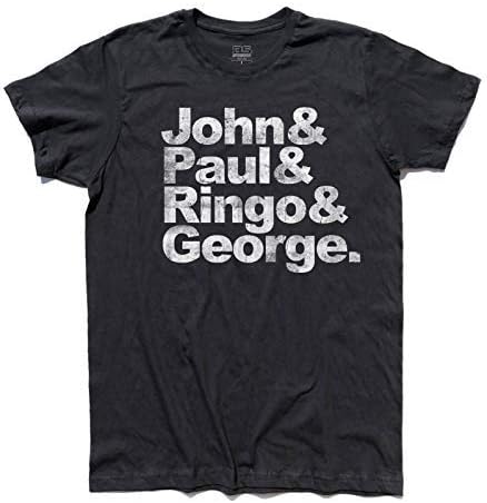 3stylershop Men's T-Shirt Beatles - John, Paul, Ringo & George