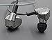 Quad Driver Headphones,ERJIGO KZ ZS5 High Fidelity Extra Bass Earbuds with Microphone and Remote,Detachable Cable,Grey