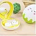 Contact Lens Case Cut Design Bottle Travel Kit Color Send in Random 1 Piece (Egg Shape (ramdom))