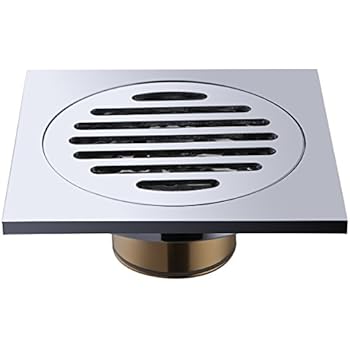 4 4 Frascio Brass Bathroom Tile Insert Floor Drainer With