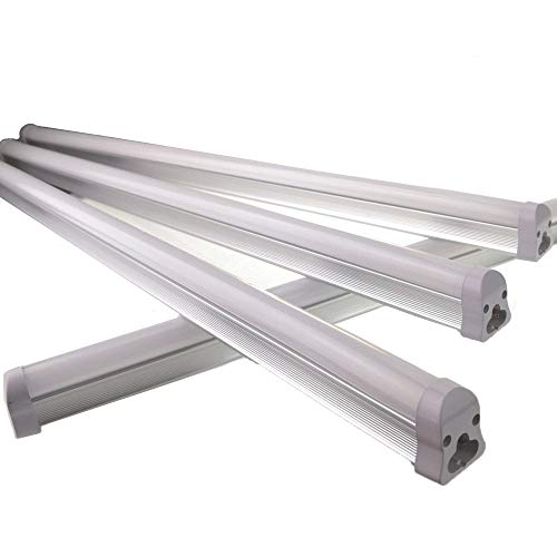 QUANS 22.5inch T5 LED Integrated Tube Light Fixture Bar for Utility Shop, Basement, Ceiling, Kitchen Counter, Under Cabinet Lighting, Pack of 4 Cool White 6000K 6500K - Thumbnail 4