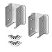 Outdoor Essentials White Vinyl Fence Bracket Kit (2-Pack)