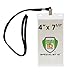 Lanyards with 4X7 Extra Large Ticket Holders for Pit Passes and Playoff Games (Pack of 10) (Black)