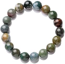 AD Beads Handmade Gemstone Stretch Elastic Bracelet