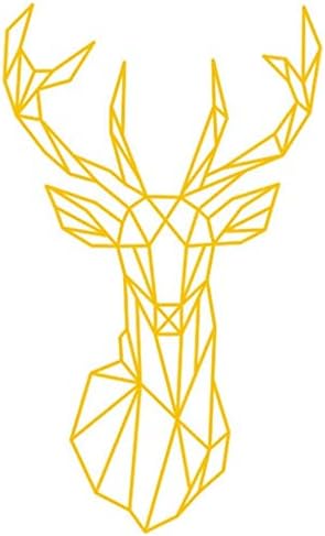 Wall Stickers Decor Art Decorations,Wall Decals Removable DIY Deer Home Decorations Art Decor (Yellow, Free Size:51 x 86 cm)