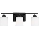 Generation Lighting 4428903-112 Franport 3 Light 21 inch Midnight Black Wall Bath Fixture Wall Light