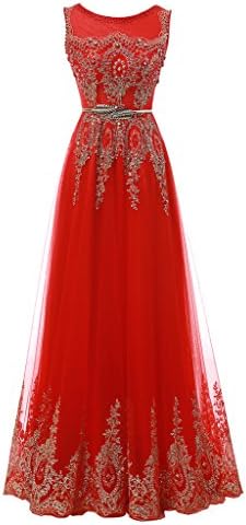 Audrey Bride Chic Evening Gowns for Woman 2016 Formal Prom Dresses-26W-Red