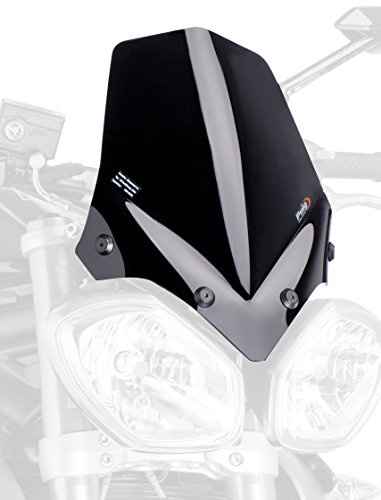 Puig 5658N Windschutzscheibe, Windabweiser, Schwarz