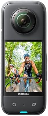 X3 - Action CAM 360 Waterproof com sensores de 1/2" 48 MP, vídeo 360 HDR Ativo 5.7K, 360 Photo de 72 MP, objetiva única 4K, estabilização