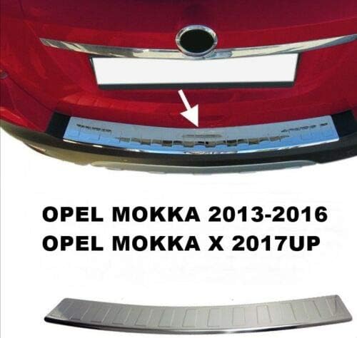 MOKKA/MOKKA X Stainless Steel Chrome Rear Bumper Protector Scratch Guard