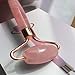 Rose Quartz Face Roller and Gua Sha Massager Kit - Jade Roller for Face and Eye Puffiness, Wrinkles, Migraine Natural Jade Stone by Akami