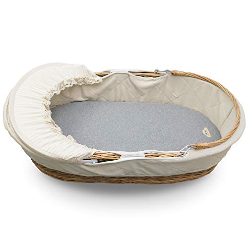 BlueSnail Soft and Strechy Fitted Sheet, Cradle Sheets for