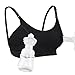 Hands Free Pumping Bra, Momcozy Adjustable Breast-Pumps Holding and Nursing Bra, Suitable for Breastfeeding-Pumps by Lansinoh, Philips Avent, Spectra, Evenflo and More (Medium, Black) primary