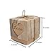 Leehome 100PCS Favor Boxes 2x2x2 Inches Love Rustic Wedding Party Candy Gift Boxes with Burlap Twine