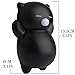 Outee 5.3 Inch Jumbo Cat Squishies Slow Rising Toys Cat Kawaii Squishies Soft Slow Rising Squeeze Toys, Black