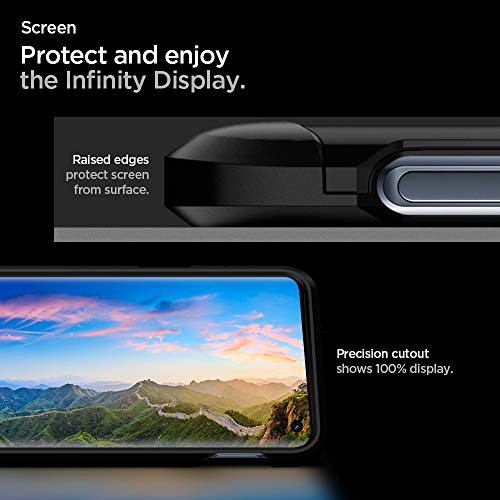 Spigen Funda para Samsung Galaxy S10E Tough Armor con Kickstand y Certificado de Extrema protección - Negro - Imagen 6