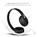 Wireless Headphone V4.0 Over-Ear Bluetooth Headset w/Mic for iPhone, iPad, iPod, Samsung Galaxy and Other Bluetooth - Enabled Devices. [Black]