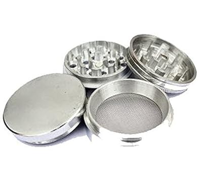 JaipurCrafts Metallic Herb Crusher with Filter(42mm, Silver)