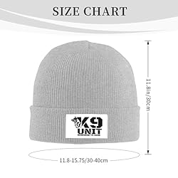 Beanie Hat K-9 Unit Police Dog Skull Cap Thin Soft