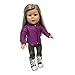 18 inch Doll Printed Hightops Sneakers Black - 18 Inch Sneakers for Doll Fits American Girl