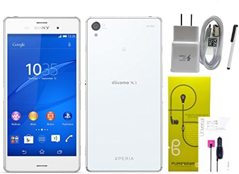 Sony Xperia Z3 D6603 - 16GB White GSM Unlocked World Smart Phone - Android "5.2inch" 20MP Cam with Car/Wall/Headset (Certified Refurbished)