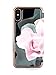 Ted Baker KNOWIT Mirror Folio Case for iPhone X/XS, Premium Folio Cover for Professional Women/Girls - Porcelain Rose (Black)