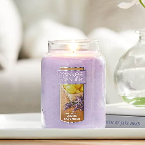 Yankee Candle Lemon Lavender Scented, Classic 22oz Large Jar Single