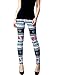 Sarin Mathews Womens Autumn Winter Snowflake Graphic Print Stretch Legging Pants