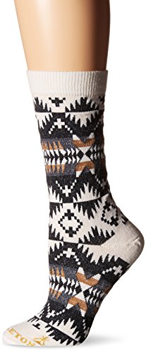 Pendleton Women's Spider Rock Crew Socks, Natural, Medium(6-10)
