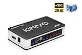 Kinivo 501BN 4K HDMI Switch with IR Wireless Remote (5 Port, 4K 30Hz, Auto-Switching)