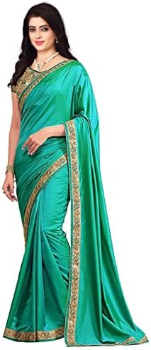 Esomic Women's Georgette Saree With Blouse Piece