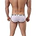 Men's Underwear,Neartime Thin Boxers Light Men Shorts Briefs Musical Note Type (S, White)