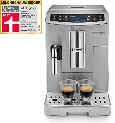De'Longhi Primadonna S Evo ECAM 510.55.M Kaffeevollautomat mit LatteCrema Hot, Cappuccino und Espresso auf Knopfdruck, 2… – Bild 3