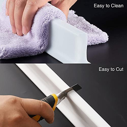 79 Inch Shower Water Guard Threshold Seal Strip, SelfAdhesive Water